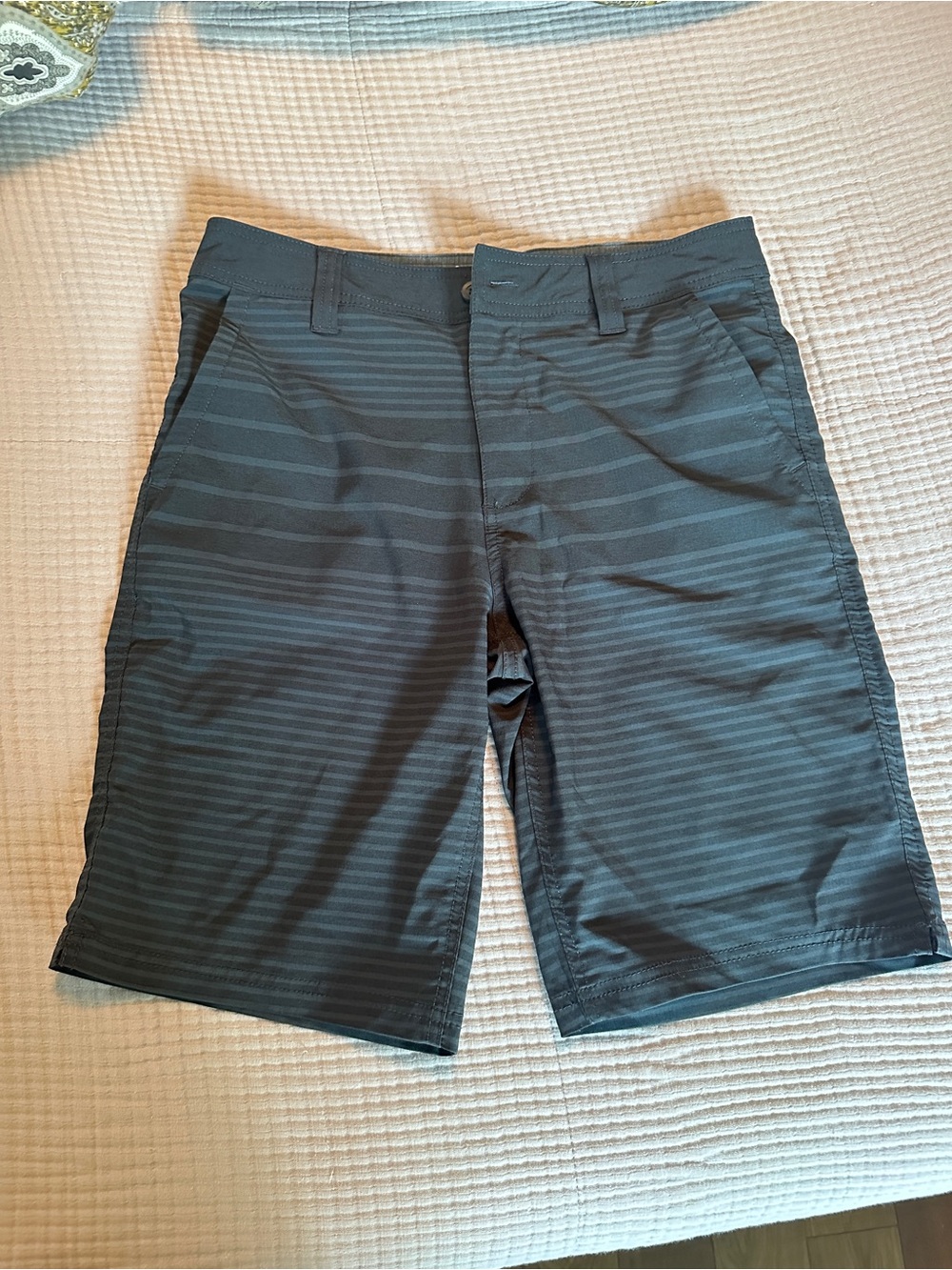 Goodfellow & Co Men's Dark Charcoal Striped Board Shorts